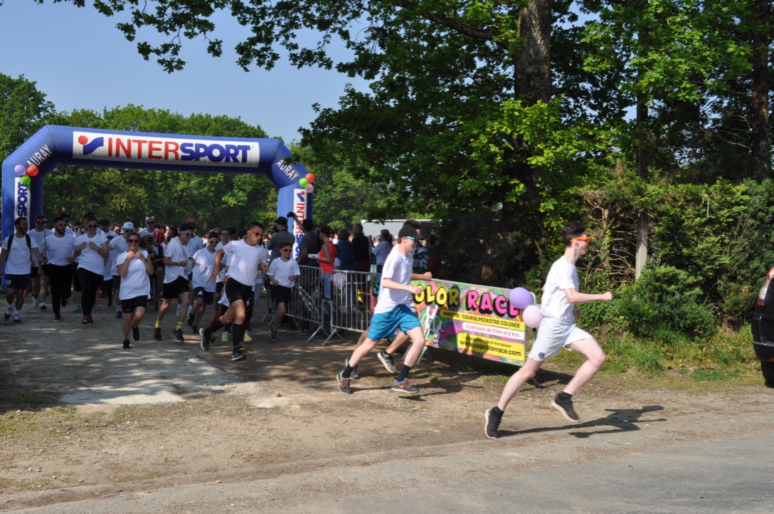 Départ de la Color Race de Sainte Anne d'Auray dans la Morbihan (56)