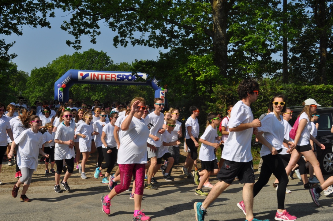 Départ de la Color Race de Sainte Anne d'Auray dans la Morbihan (56)