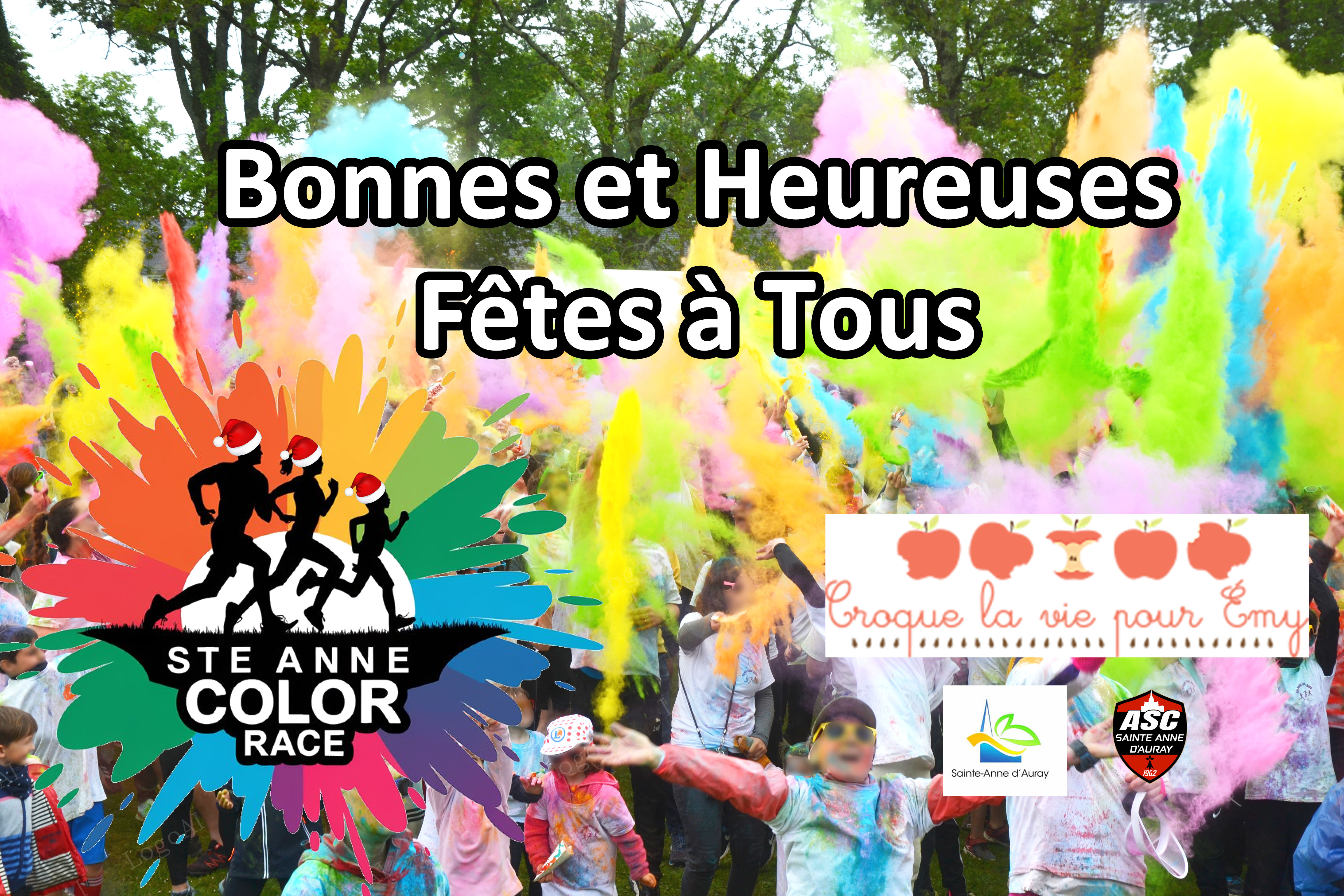 Final coloré Course de couleurs dans le Morbihan 56